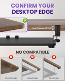 Zontera Ergonomic Mouse & Keyboard Tray Under Desk, 20x11.8 in Board, Black