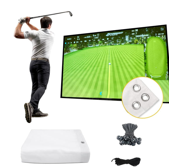 Golf Simulator Impact Screen（118 * 157inch for Golf Training, Indoor Golf Simulators for Home amazgolf