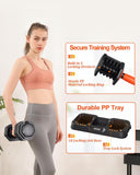 Fit Sir 25/55LB Adjustable Dumbbell Set,10 in 1 Free Weights Dumbbell of 2 with Secure Locking Mechanism for Safe,1 Sec Speed Adjustment Men/Women Gym and Home Strength Training Equipment