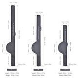 LEOFISHING Portable Fishing Rod Case Folding Fishing Pole Bag Fishing Pole Tackle Protective Cover Case Fishing Spinning Rod Bag Special Design for Fishing Poles with Reels 3 Size (Medium)