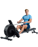 Lacuffy Magnetic Rower Machine, Whisper-Quiet Indoor Rowing Machine with 32-Level Tension, Space-Saving Foldable Design with Integrated Tablet Holder, Full Body Cardio Exercise Rower for Home Gym