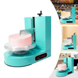Cake Decorating Machine, 4-12Inch Cake Butter Cream Spreading Machine Adjustable Rotating Speed Electric Cake Coating Smoothing Scraping Machine for Weddings, Cake Stores (110-220V 200W Green)