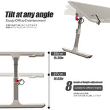 Foldable Lap Desk, Adjustable Angle & Height Portable Bed Laptop Tray Table