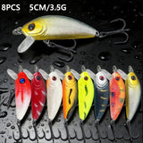 LUREBITE 43PCS Bass Fishing Lures Kit Set Topwater Hard Baits Minnow Crankbait Pencil VIB Swimbait for Bass Pike Fit Saltwater and Freshwater