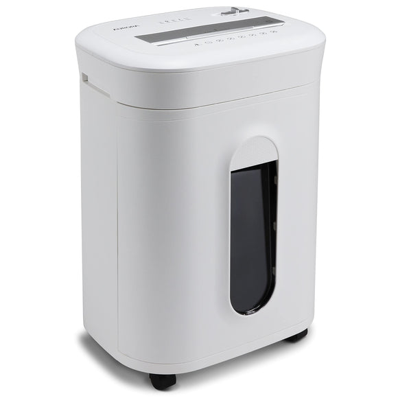 Professional Grade 10-Sheet High Security Micro-Cut Paper and Credit Card Shredder/ 60 Minutes/Security Level P-5, White Aurora