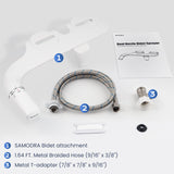 Slim Bidet Attachment for Toilet - Dual Nozzle (Frontal & Rear Wash SAMODRA