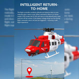 MechPuConToy GPS RC Helicopters for Adults, E2 UH-1Y 1/35 Scale 2.4G 6CH Remote Control Simulation 3D Stunt Helicopter Model with Lidar Positioning, Military RC Aircraft Outdoor