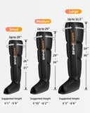 SHINE WELL Leg Recovery Compression System, Professional Foot and Leg Air Compression Boots, Sequential Device for Massage Therapy, Fast Recovery & Improved Circulation for Athletes & Gym (Small)