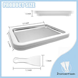 Rolled Ice Cream Maker Kit, At-Home Portable Ice Cream Roll Maker with Instant Freeze Plate & 2 Scrapers, DIY Homemade Ice Cream, Frozen Yogurt & Sorbet for couple & Adults, Family Fun