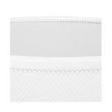 2-Pack 6-Gallon Round Steel Mesh Trash Can, Recycling Wastebasket, White