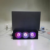 Aluminum Laptop Cooling Pad Stand, Height Adjustable Magnetic Fan Cooler