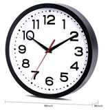 Roymnie Wall Clock Silent Non-Ticking Modern Clock Battery Operated 18 Inch Large Classic Analog Decorative for Classroom, Living Room, Office, Bedroom, School, Hotel (Black)