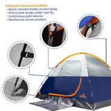 4 Person Waterproof Tents for Camping Easy Setup Outdoor Portable Backyard Camping Tents Suitable, Navy Blue ASFANES