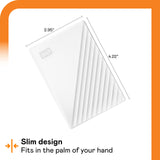 5TB My Passport Portable External Hard Drive with password protection and auto backup software, White Western Digital