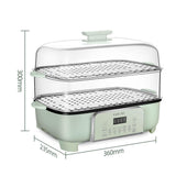 Food Steamer 26L, 2-Tier Touch Screen Control, 12-Hour Timer, 6 Cooking Modes, Removable Pot for Meat, Dumplings, and Vegetables