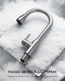 APPASO Touchless Kitchen Faucet with Pull-Down Sprayer, Kitchen Sink Faucet Touchless Brushed Nickel, Single Handle Hands-Free Motion Sensor Faucets Suitable for 1 or 4-Hole Sink, Stainless Steel