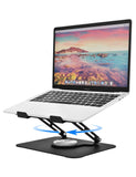 Laptop Stand for Desk, Adjustable Computer Stand with 360° Rotating Base, Laptop Riser LEEPONE