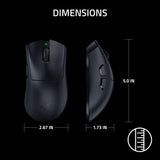 Razer DeathAdder V4 Pro Wireless Gaming Mouse, 8K Polling Rate, 56g, Black