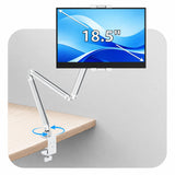 Urmust Portable Monitor Stand up to 18.5", iPad Stand for Desk, Silver