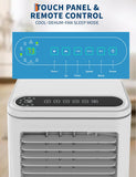 Garvee 8,000 BTU AC Unit, 3-in-1 Portable Air Conditioner with Cooling, Dehumidifier & Fan for Rooms up to 350 sq.ft, Remote Control, Sleep Mode, Timer & Window Kit