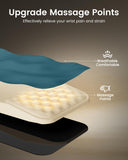 ProtoArc KMP50 Ergonomic Mouse Pad with Wrist Rest, Lycra Surface, Blue
