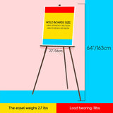 MEEDEN Easel Stand for Wedding Sign: Wood Tripod for Display Poster Board