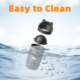 LoopTime Leakproof Car Trash Can,Mini Car Trash Bin for SUV and Truck,Small Cars Garbage Can,Waterproof Automotive TrashCan for Vehicle,Home,Office,Multipurpose,Easy to Clean (Black Silicone)
