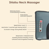 Flannel Full Body Massage Mat Heat Massage Pad with Detachable Shiatsu Neck Massager Multifunctional Massage Chair Pad with Carry Bag Earplugs Anti-Slip Bottom for Office Home Mom Ideal Gift