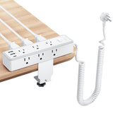 NTONPOWER Desk Clamp Power Strip 10 FT, 20W USB C Fast Charging Station