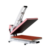 16x24 Semi‑Automatic Heat Press Machine, Heat Transfer Printer, Pink