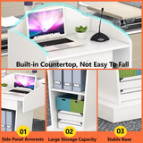 Wooden Podium, Steady Floor Standing Speaking Lectern Stand, Portable Podium Stand Reception Desk