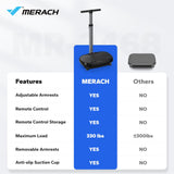 MERACH Vibration Plate Exercise Machine, Vibration Plate for Lymphatic Drainage Weight Loss, Vibrating Plate Exercise Machine with Handrails