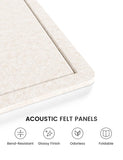 Fluxynara Large Felt Bulletin Board,70.8" x 47.2", Oatmeal