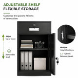 Metal File Cabinet Locking Filing Cabinet Under Desk Storage Organizer