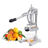 Rismanor Cast-Iron Stainless Steel Manual Citrus Squeezer Orange Juicer Machine Support Commercial & Household For Lemons Limes Grapefruits Pomegranate