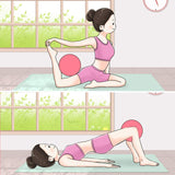 Jogi-HHACQUIT Mini Fitness Exercise Ball Kit with Hand Pump for Yoga, Pilates, Body Balance, Core Training and Stability, 8" Jogi-HHACQUIT