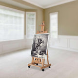 Oil Painting,Sketch Advertisement,Easy to Carry,Vertical and Horizontal Folding Sketch Easel,Adjustable Height,Dual Purpose Folding Sketch Easel,Wooden Tripod Display Easel Stand