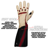 Women's Rose Gardening Gloves (Pair) Tan