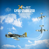 volantexrc RC Plane FW190 Fighter 4CH Remote Control Airplane RTF with Aileron, Gyro, Aerobatics & 3 Modes to Fly, Hobby Radio Controlled Warbird Aircraft for Adults, Beginners (761-17)