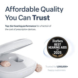Audien Atom One OTC Hearing Aids - Wireless, Rechargeable, and Comfortable | Clear Sound in a Small, Discreet Design for Seniors & Adults with Hearing Loss