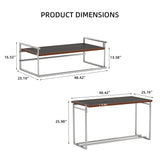 48.42" Convertible Lift Top Coffee Table, Flip Top Reversible Table