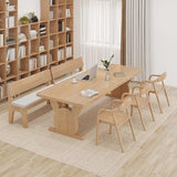 SABALON Office Desk Solid Wood Large Desk Home Living Room Study Writing Large Board Table