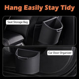 LoopTime Leakproof Car Trash Can,Mini Car Trash Bin for SUV and Truck,Small Removable Liner Garbage Can,Waterproof Automotive Trash Can for Vehicle,Home,Office,Multipurpose,Easy to Clean (Black)