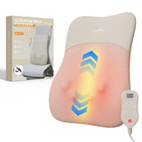 pryfey Back Massager, Rolling Up and Down Back Massager with Heat, Back Massage 4D Kneading for Pain Relief Deep Tissue, Ultrathin Shoulder Massager Mother's Day Gift for Women Men Parents, Khaki