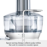 Breville BJE200XL Juice Fountain Compact Centrifugal Machine, 25 fl oz, Silver