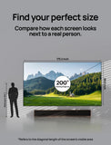 AWOL VISION 200-inch Projector Screen Fixed Frame, 1.3 dB Peak Gain, The Perfect Combo with LTV-2500, 80% Picture Quality Improved, 4K / 8K Ultra HD, Active 3D Wall Mount Projector Screen, MW-200