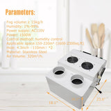 HayWHNKN Ultrasonic Humidifier Cooler Sprayer 15kg/h Commercial Humidifier Commercial Industrial Humidifier with Humidistat and Remote Sensor Stainless Steel for Grow Room 110V