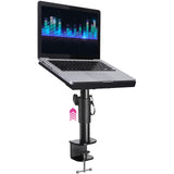 Liquid Stands Laptop Desk Mount for Piano, Keyboard & DJ Workstations - 9x12.5 Adjustable Laptop Arm Mount for Desk