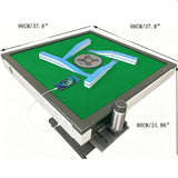 HUANGZHE 2026 Automatic Mahjong Table for Americans/Chinese/Taiwanese/Filipino,Rules - Ultra-Thin Foldable Mahjong Table shuffler Choice of 100,000+ Households, 42mm Tiles Set