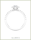 Dazzlingrock Collection IGI Certified 1.14 ctw Oval & Round Lab Grown White Diamond Solitaire Engagement Ring for Women in 925 Sterling Silver Size 5